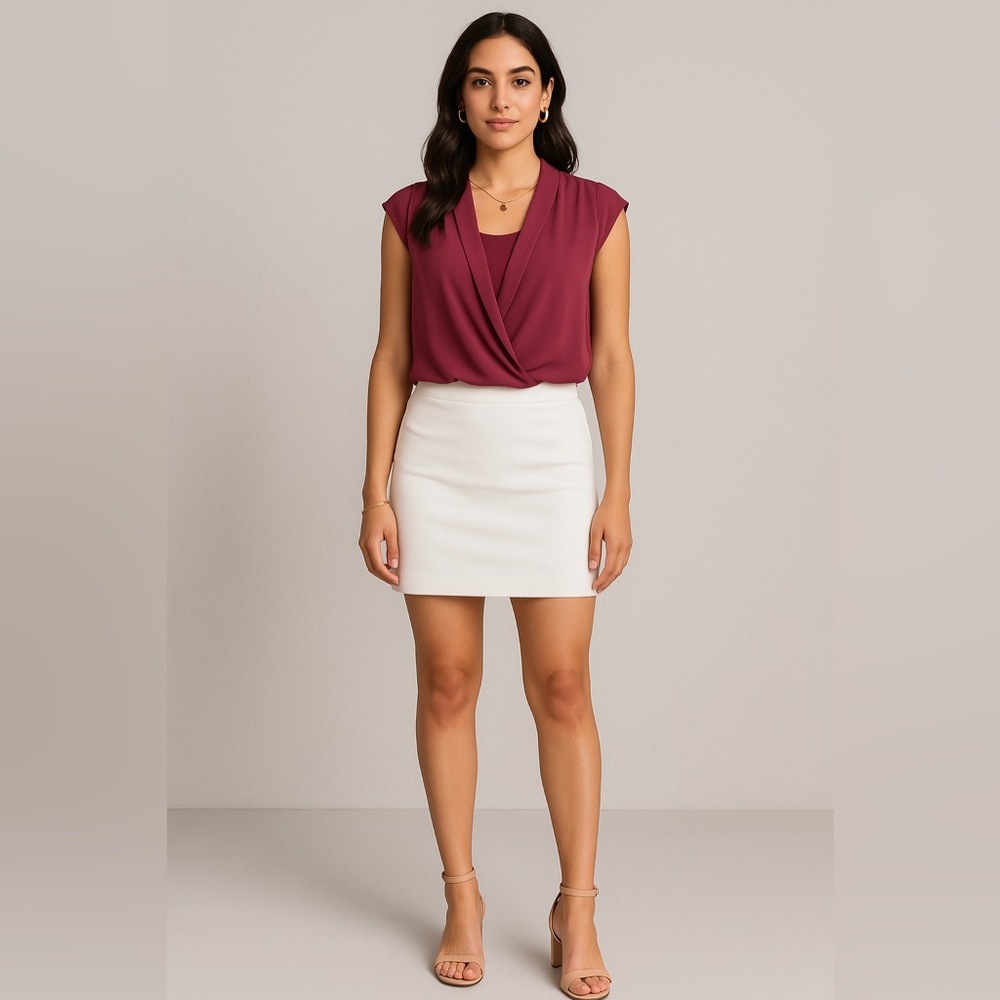 Halogen Surplice Blouson Top